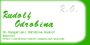 rudolf odrobina business card